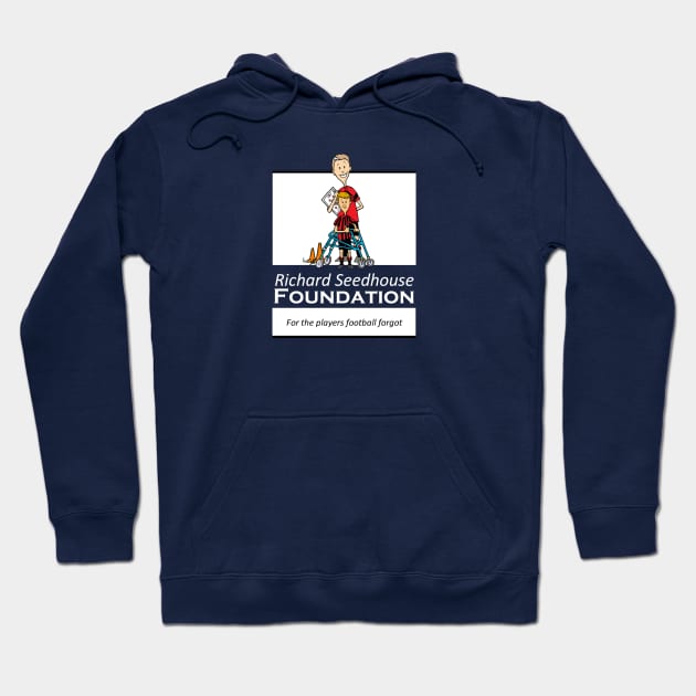 Richard Seedhouse Foundation (white Text) Hoodie by FrameFootball